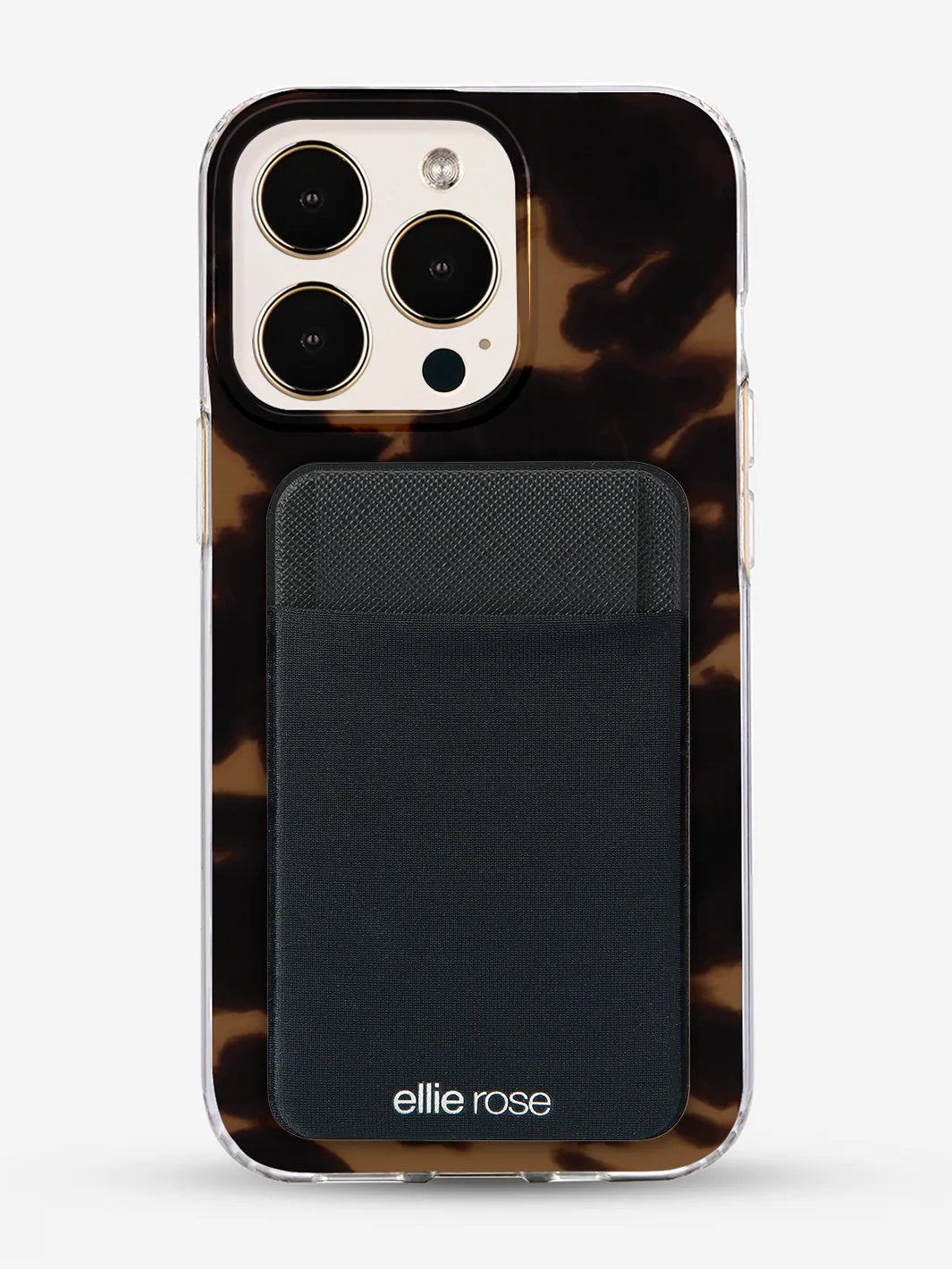 Black Stick-On Phone Pocket