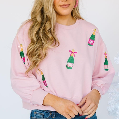 Millie Champagne Bottles Sweatshirt