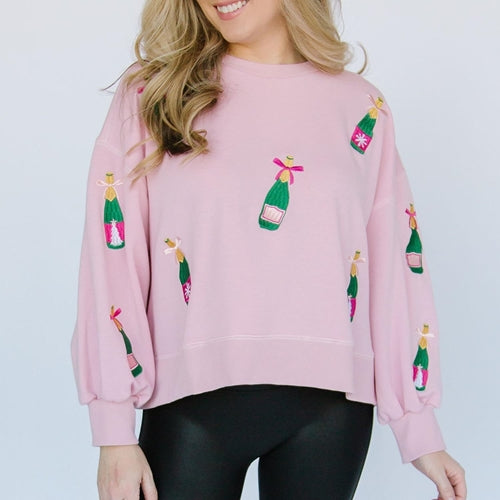 Millie Champagne Bottles Sweatshirt