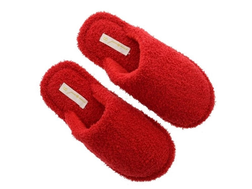 Red Closed Toe Slipper