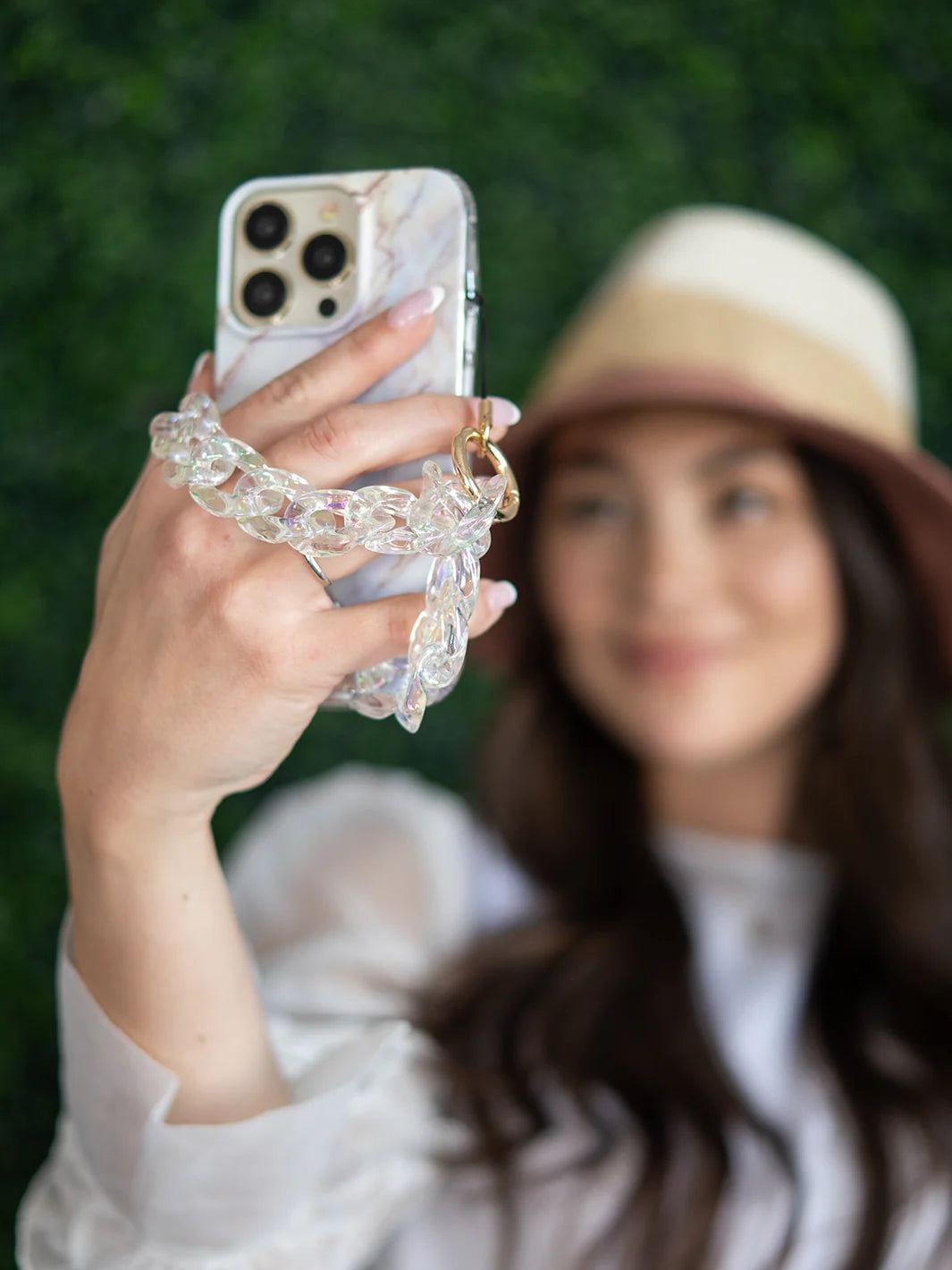 Clear Holographic Phone Charm