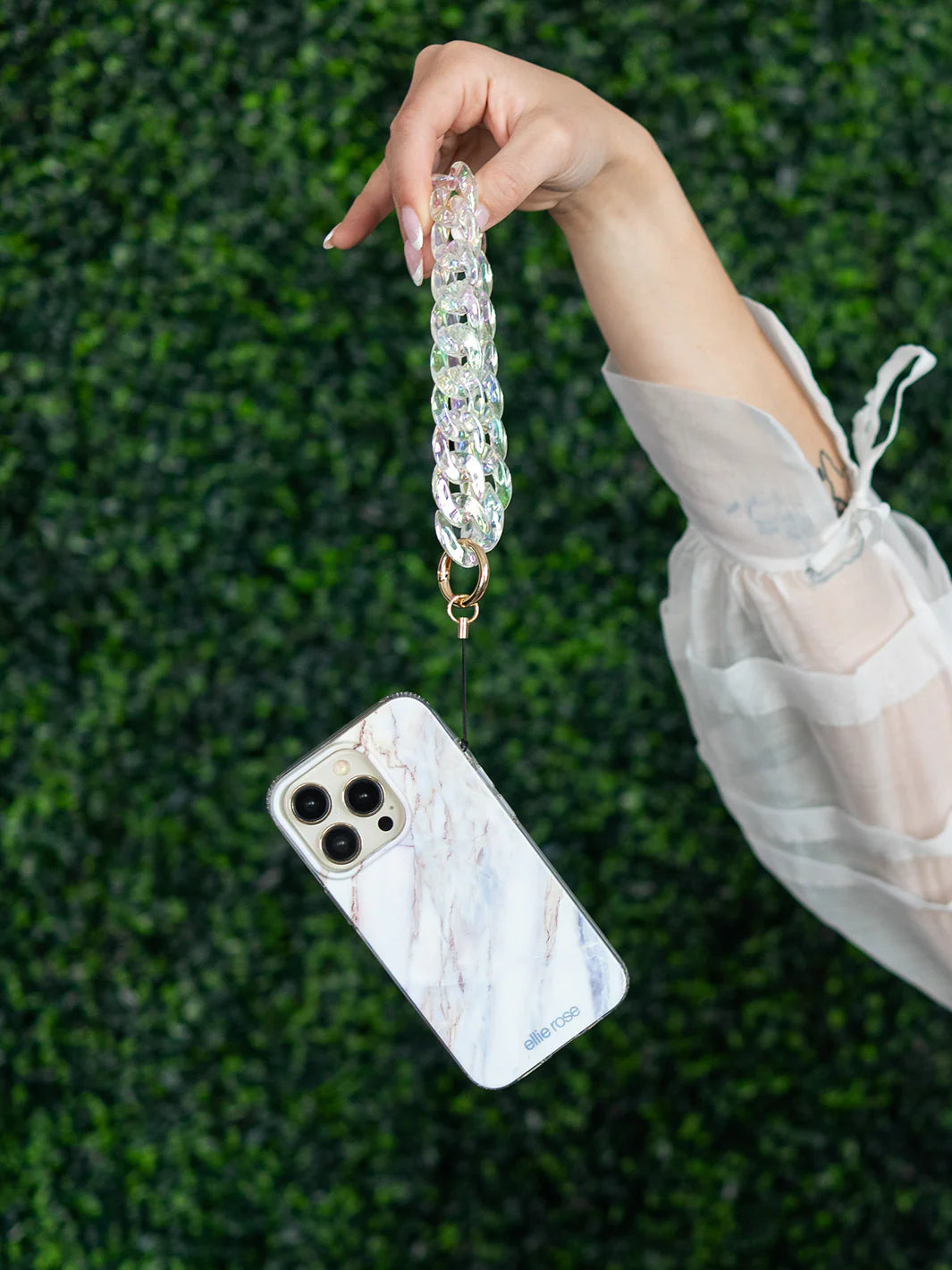 Clear Holographic Phone Charm