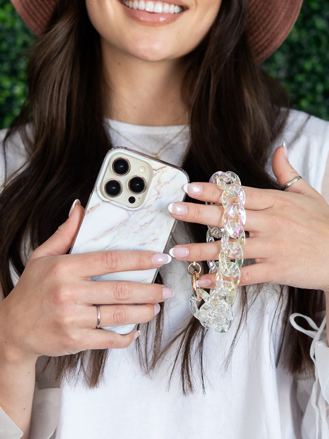 Clear Holographic Phone Charm