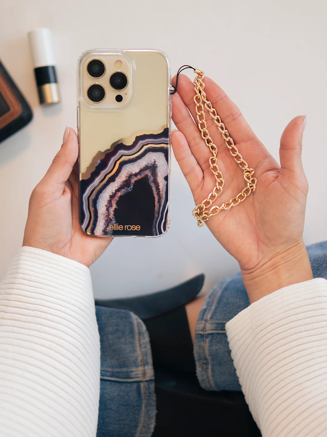 Gold Phone Charm