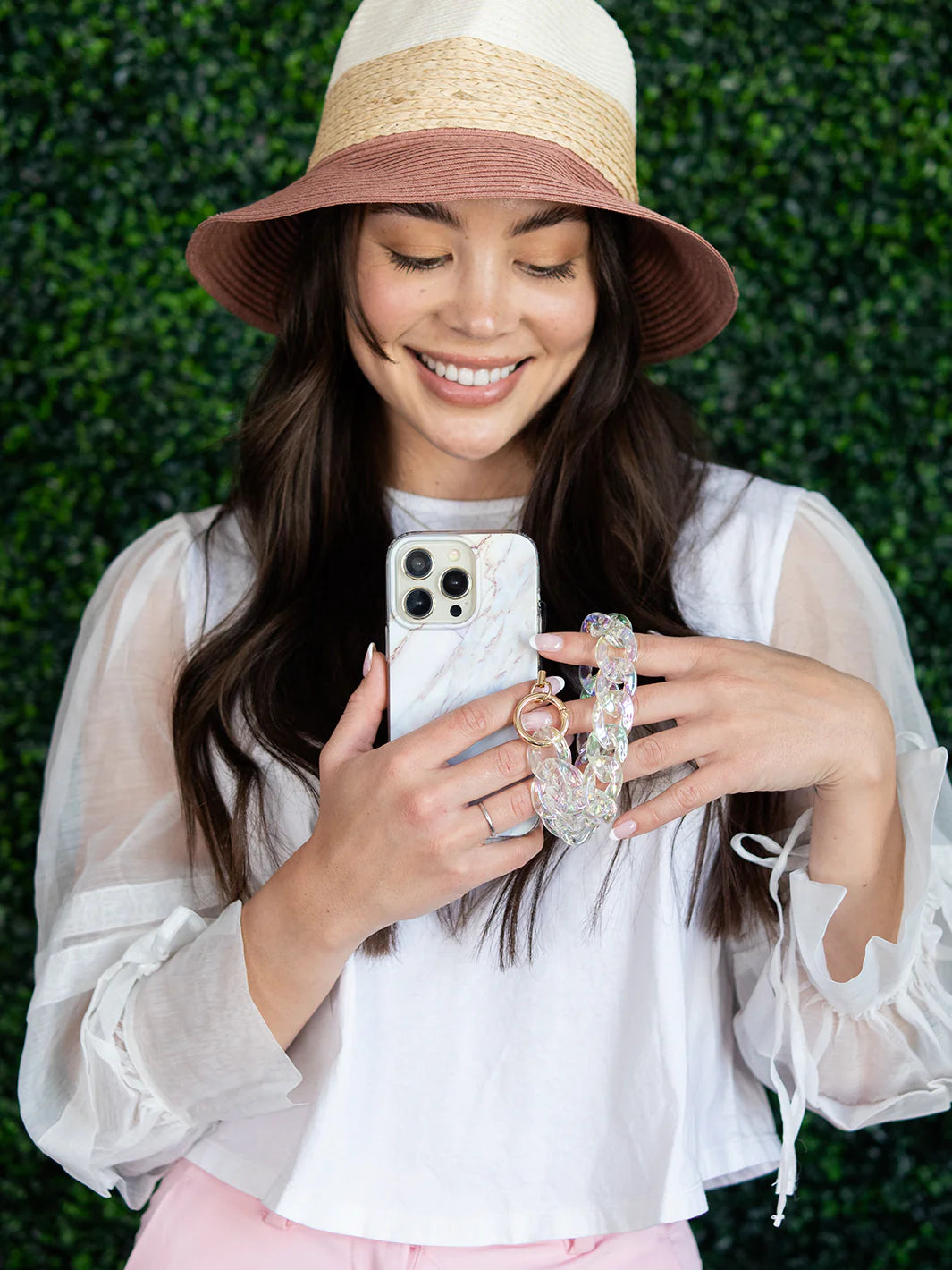 Clear Holographic Phone Charm