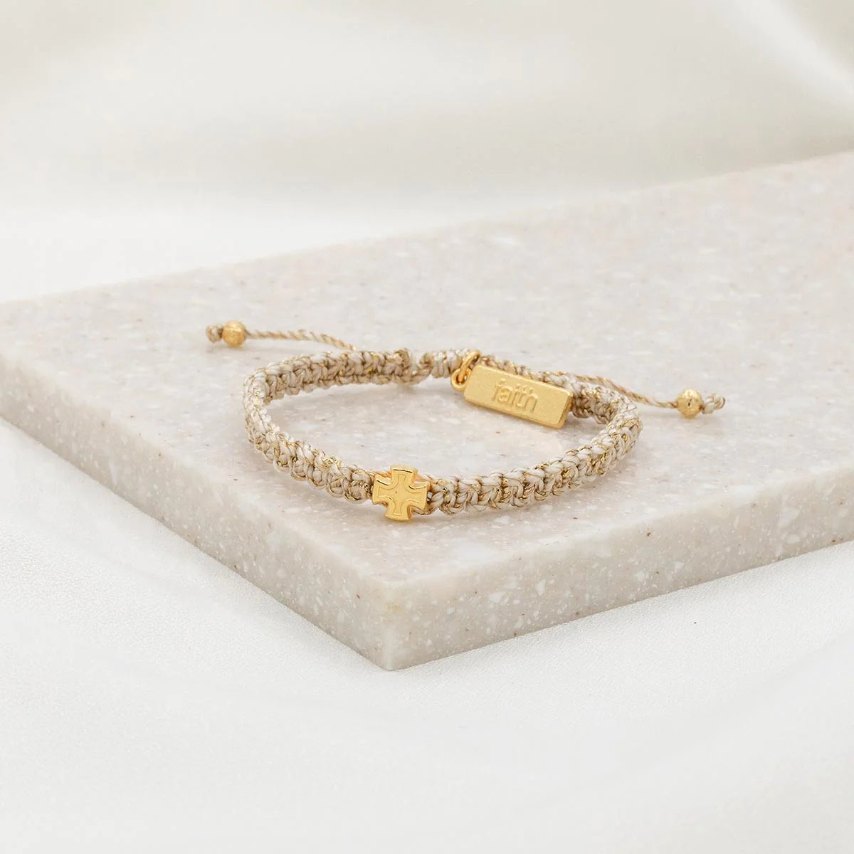 Wonderfully Made Bracelet - Gold Cross