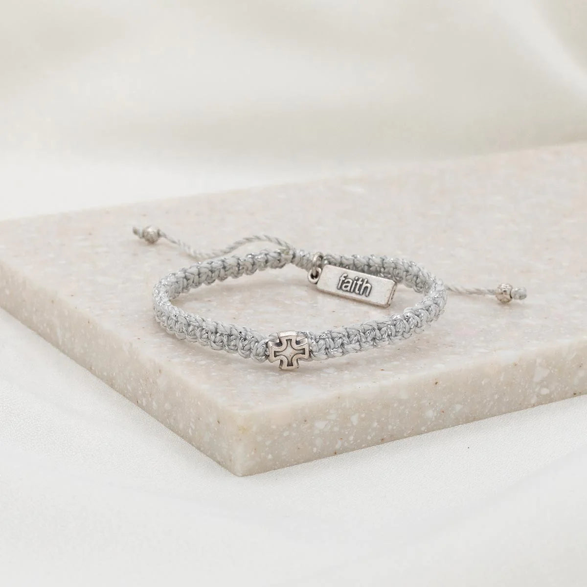 Wonderfully Made Bracelet - Silver Cross