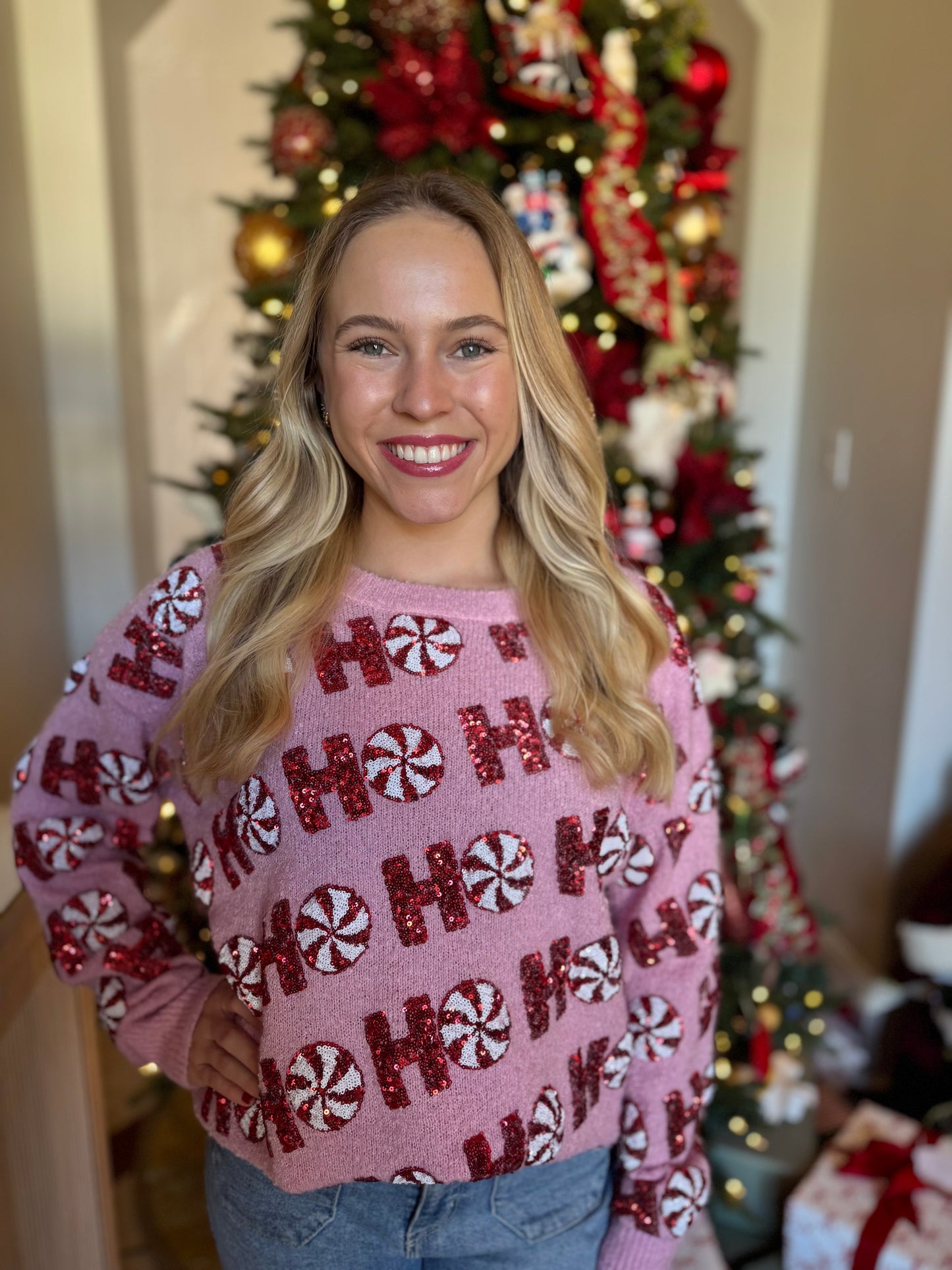 Peppermint Ho Ho Ho Sweater