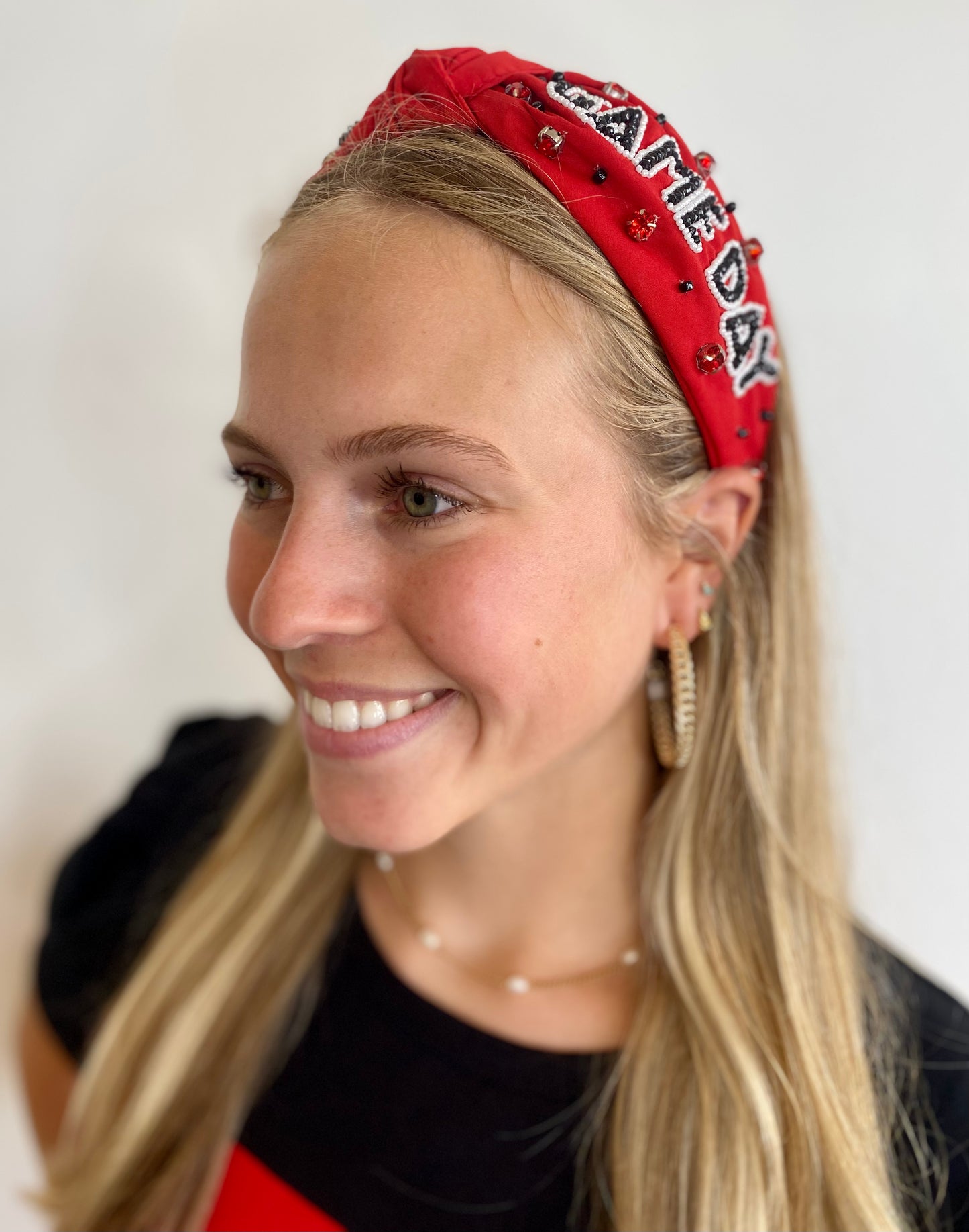 Red & Black Game Day Headband