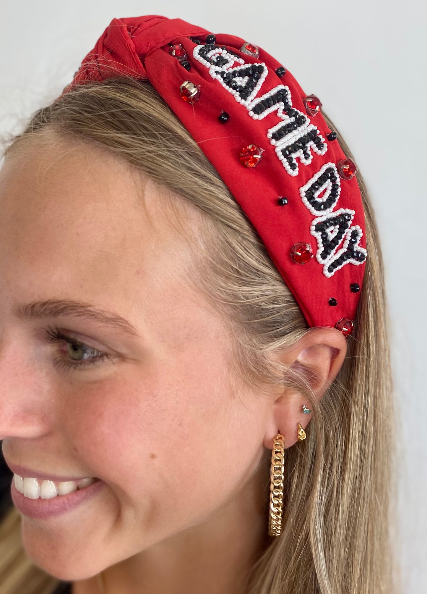 Red & Black Game Day Headband