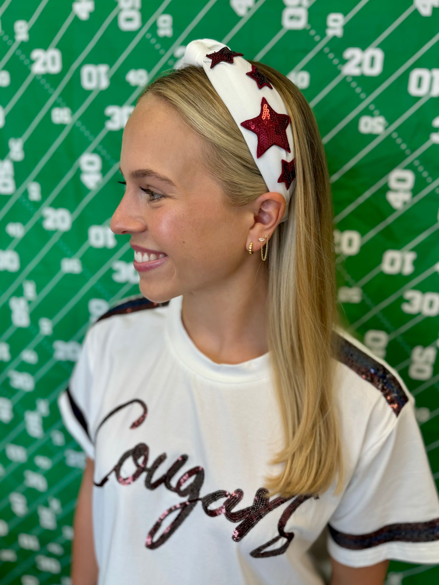 STM Cougars Sequin Top