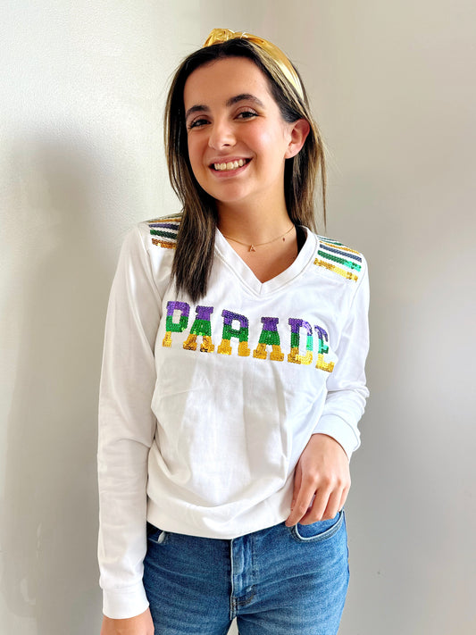 PARADE Long Sleeve Sequin Shirt - Adult