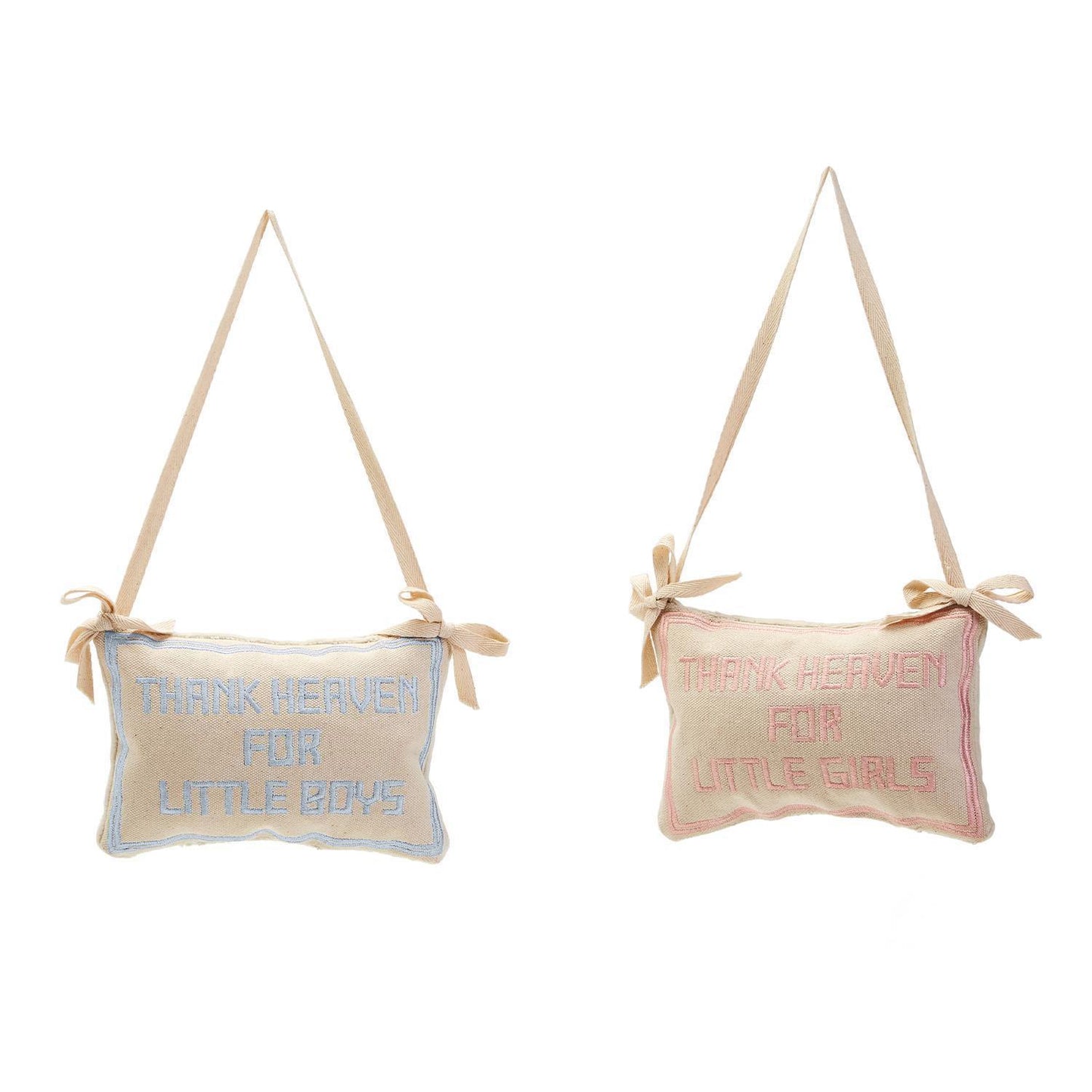 Thank Heaven Pillow Door Hanger Decor