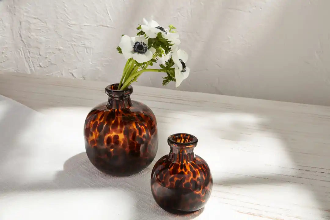Tortoise Glass Vase