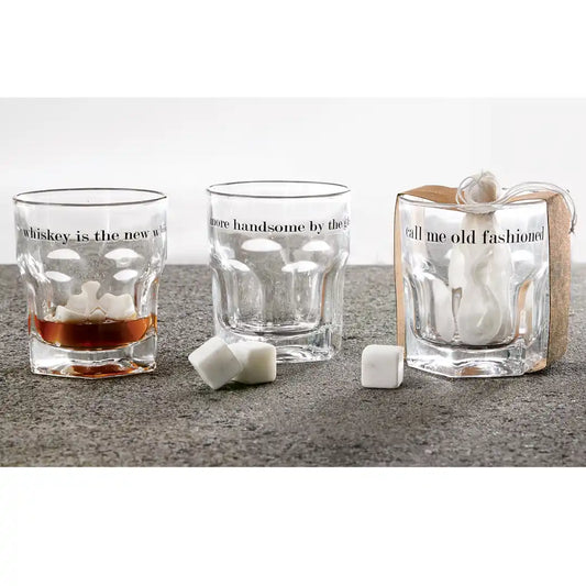 Whiskey Glass Stone Set