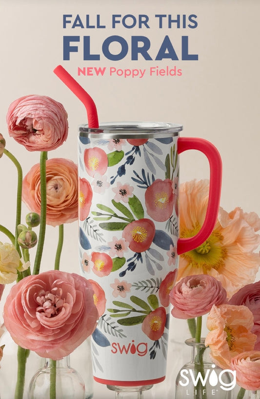 Poppy Fields Mega Mug (40oz)
