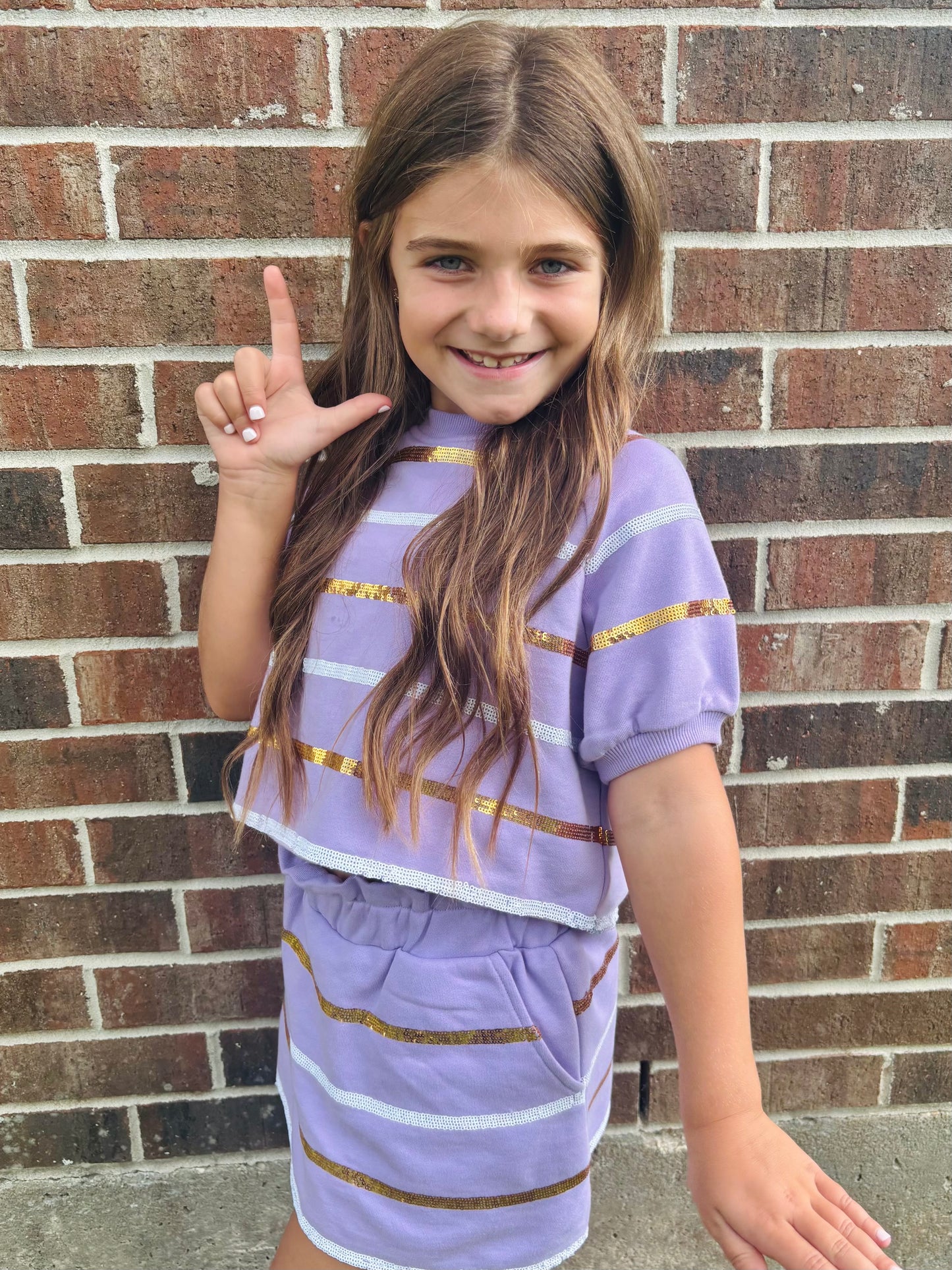 Youth Purple & Gold Set