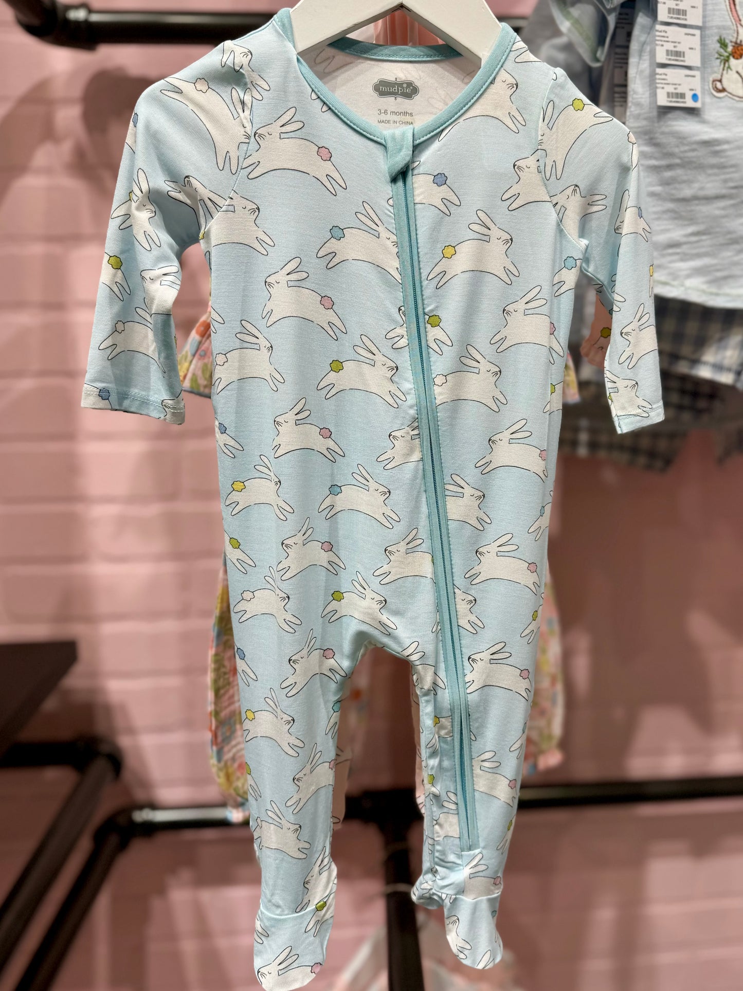 Blue Easter Bunny Pajamas