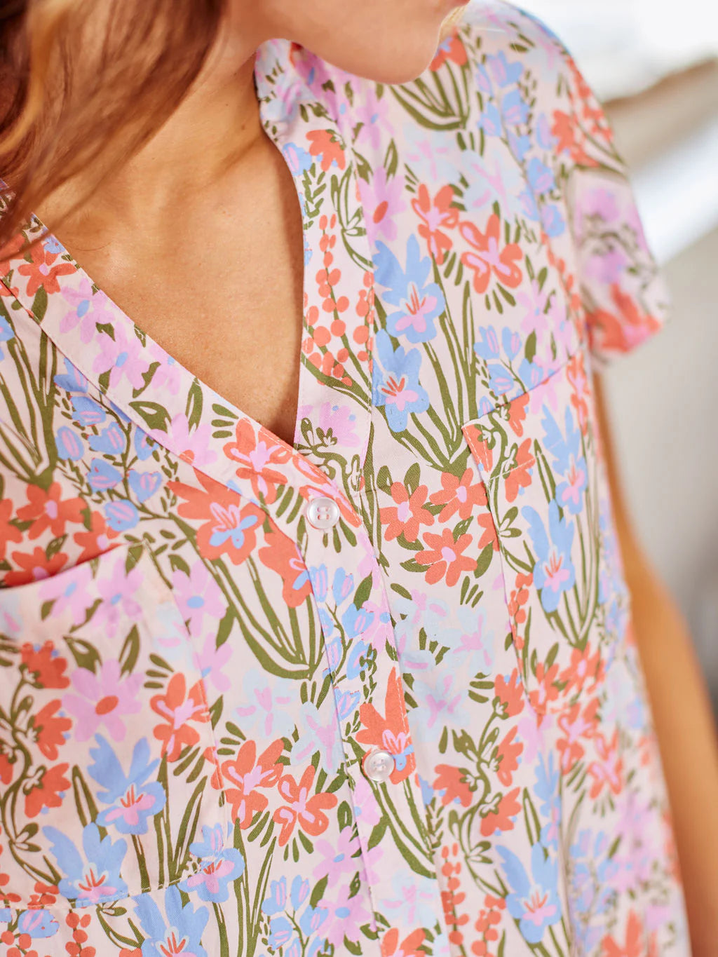 Happy Blooms Serena Cropped Pj Set
