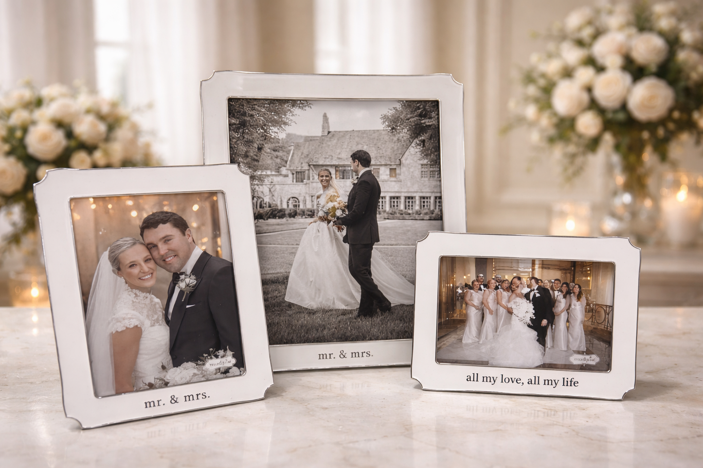 Enamel Wedding Frames