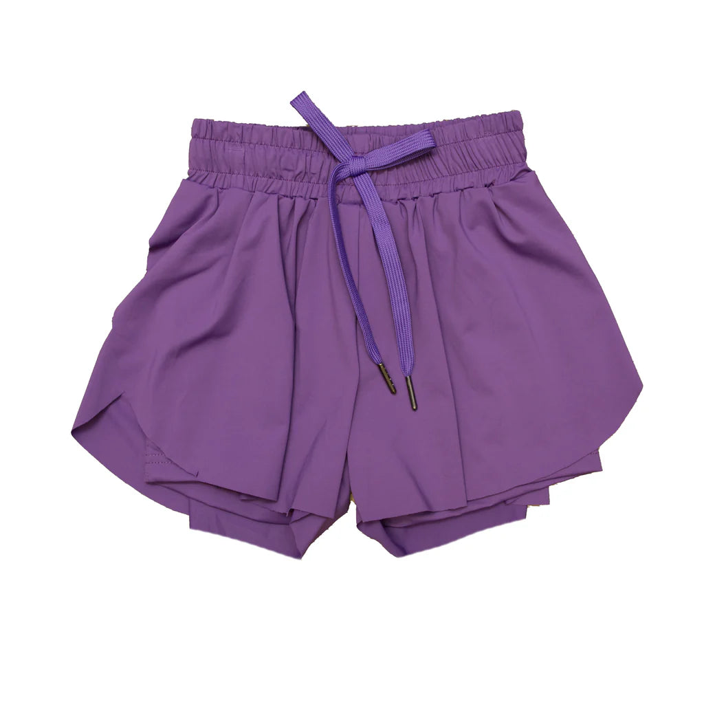 Purple Butterfly Shorts