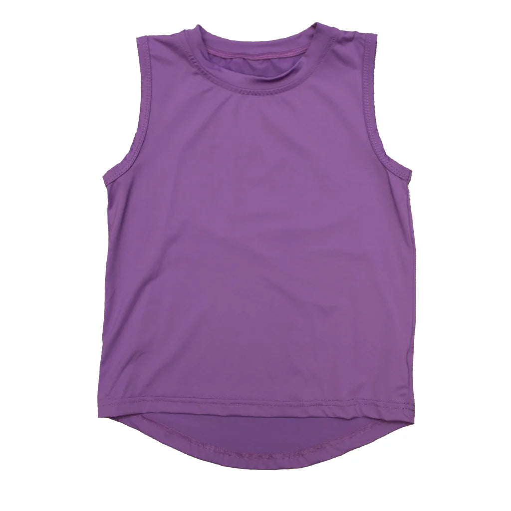 Purple High Low Tank
