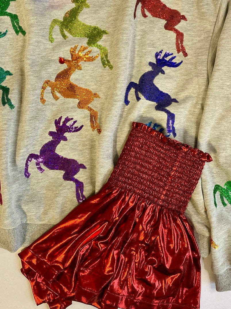 Red Swing Shorts - Kids