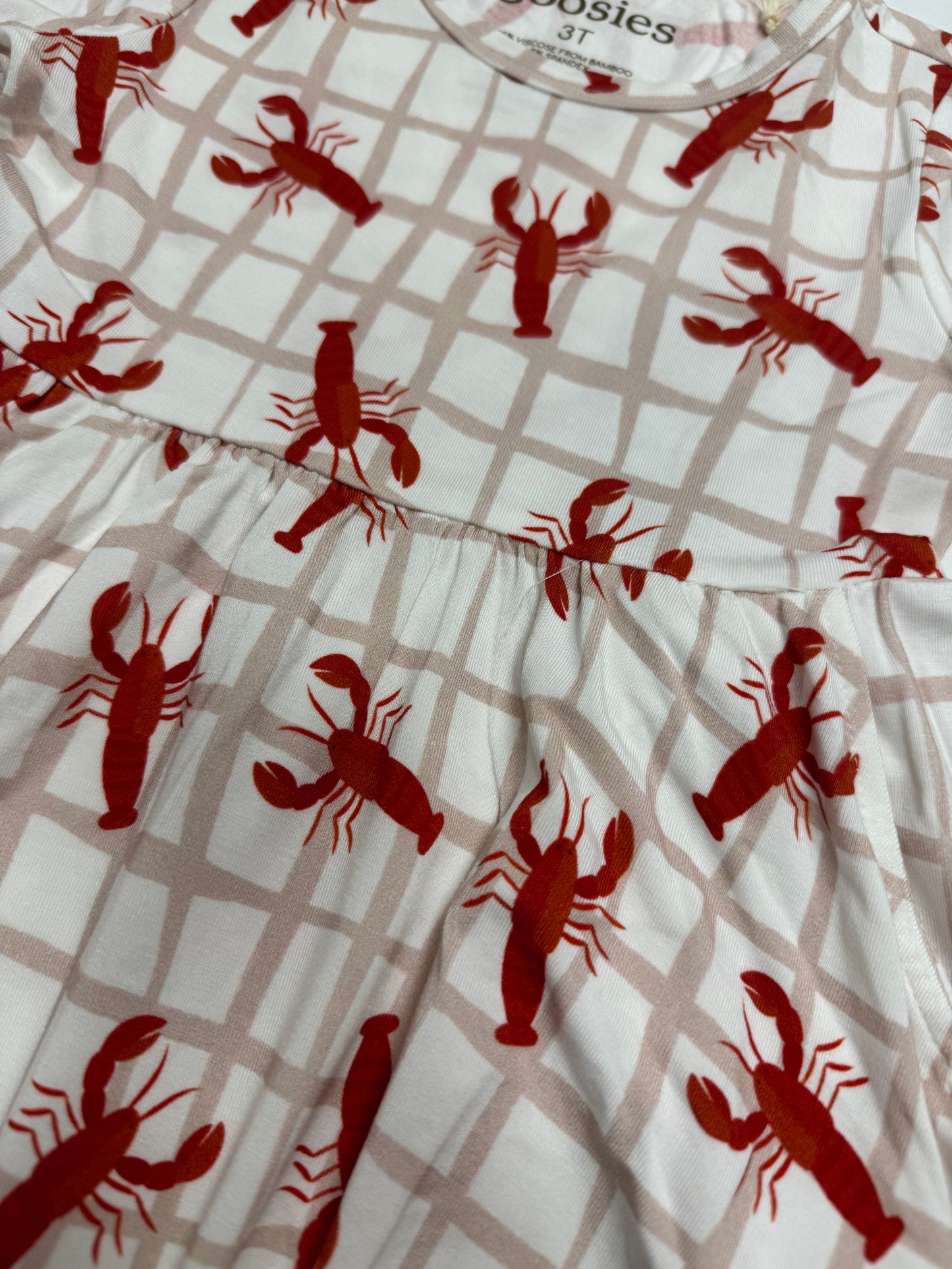 Crawfish Short Sleeve Pocket Dress