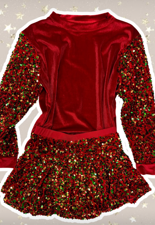 Sequin Velvet Christmas Sweatshirt