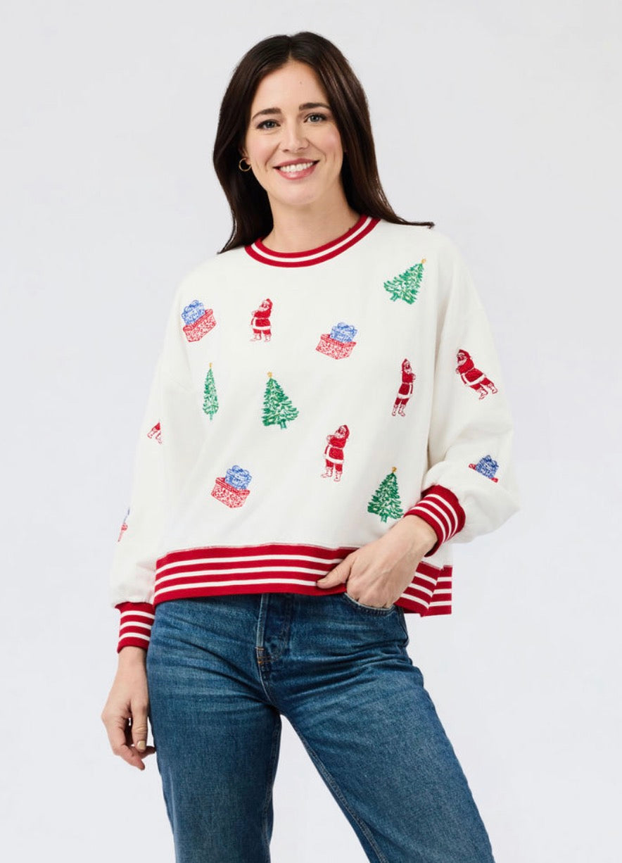Tidings and Toile Millie Sweatshirt