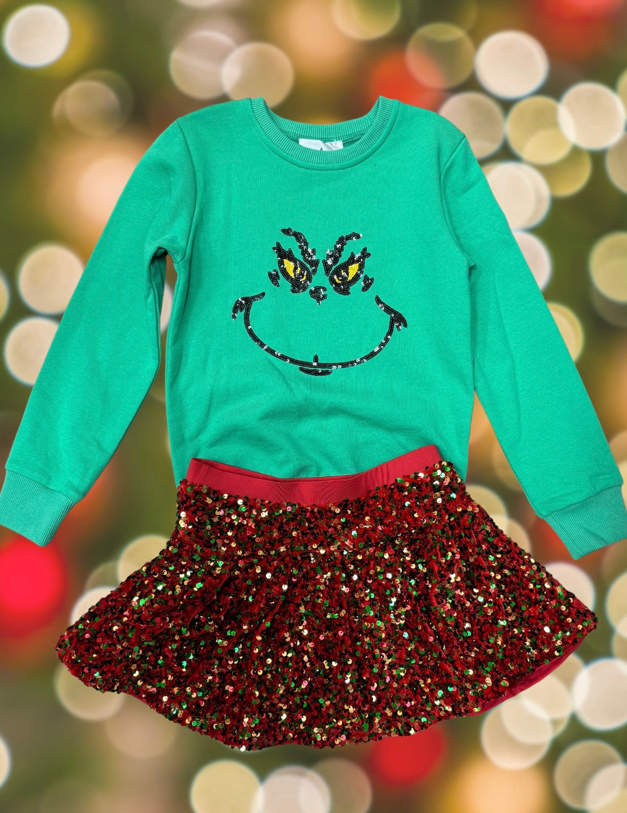 Grinch Sweatshirt (Kids + Adults)