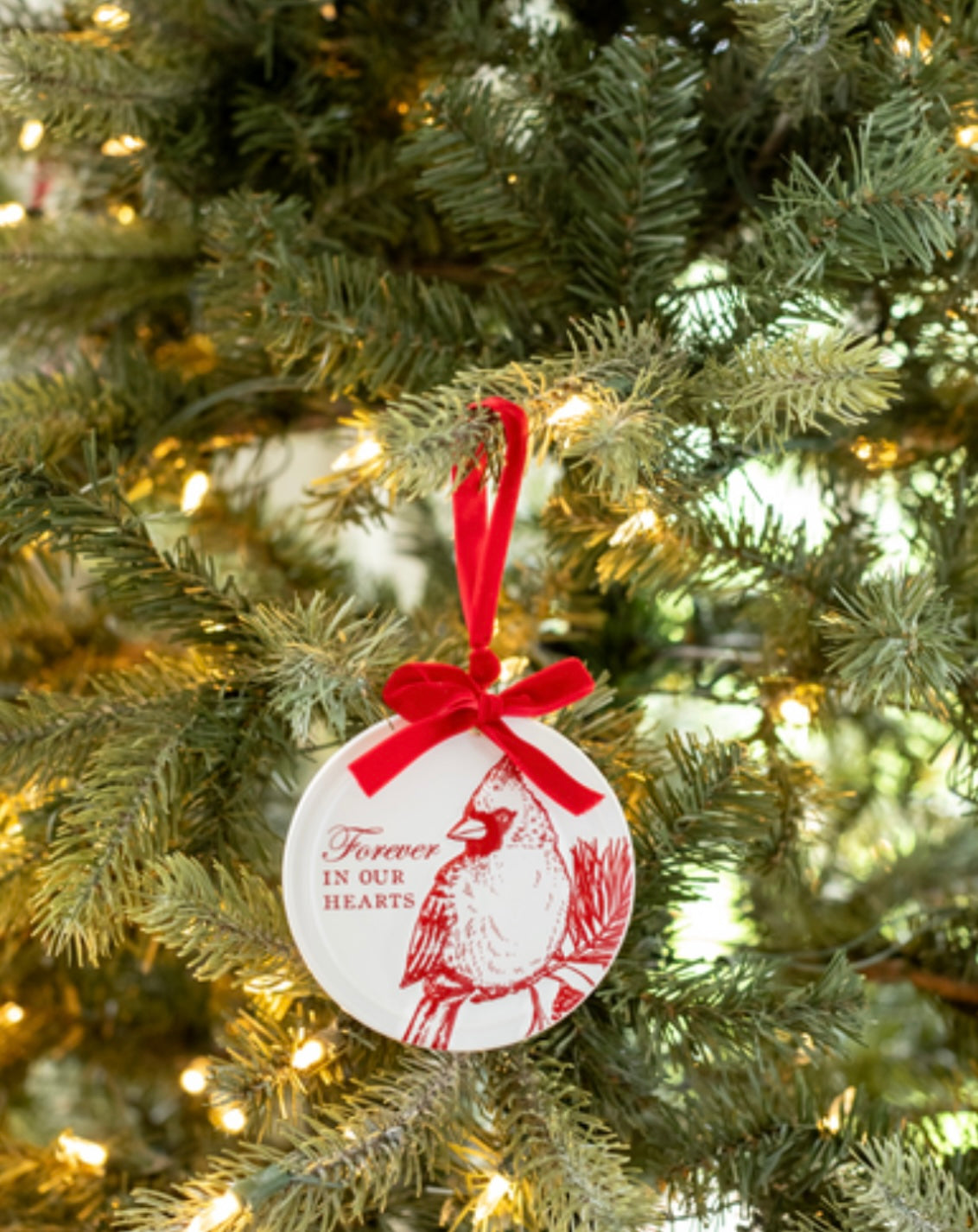 Cardinal Disc Ornament