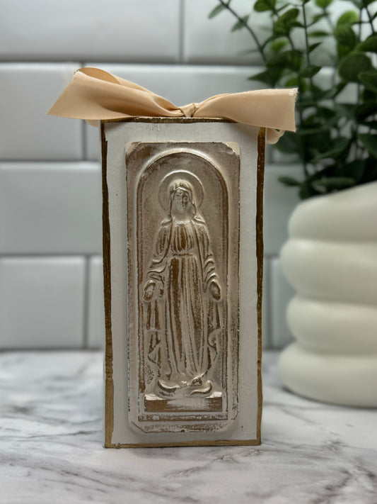 Mother Mary Wood Block