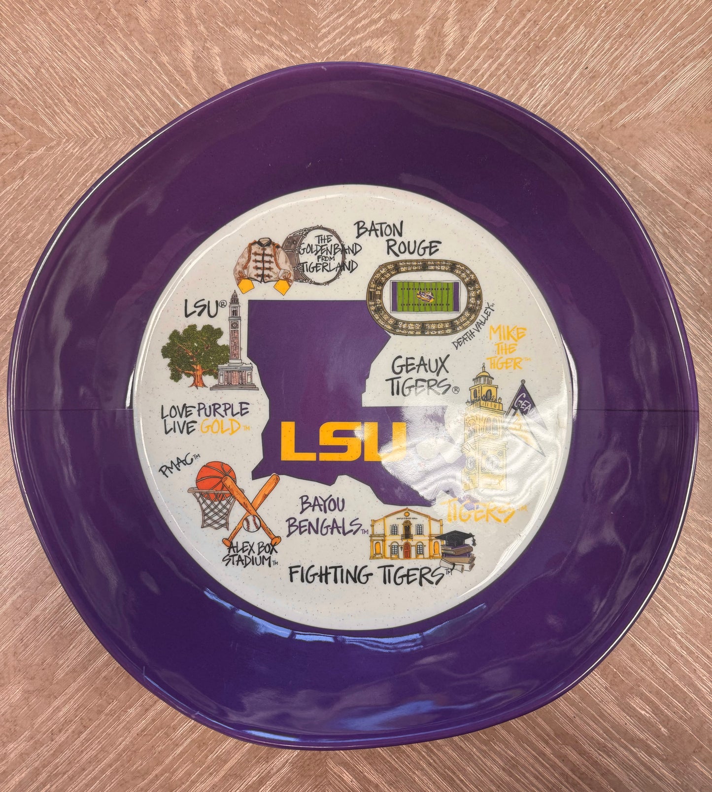 LSU Melamine Bowl