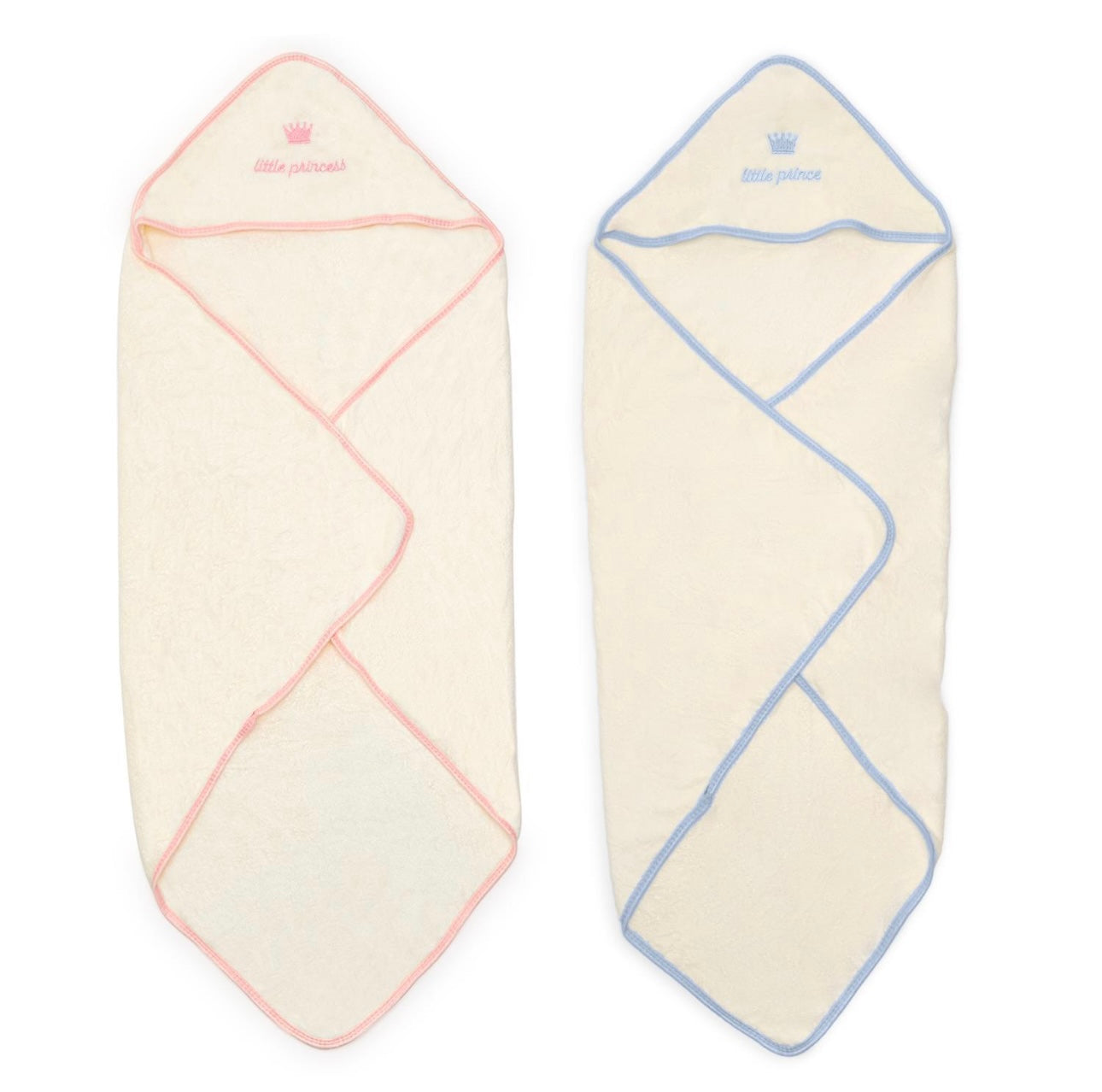 Little Prince / Princess Embroidered Super Soft Hooded Towel