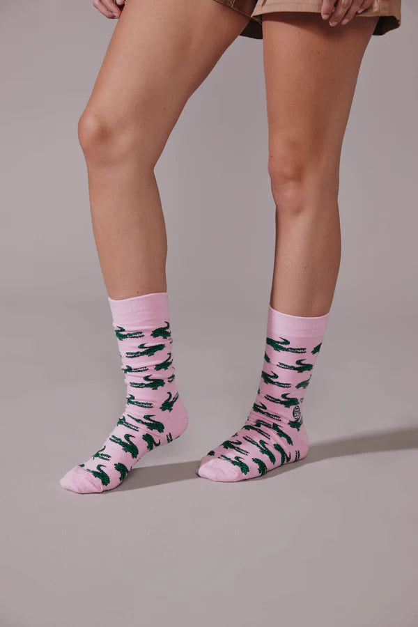 Gator Pink Socks