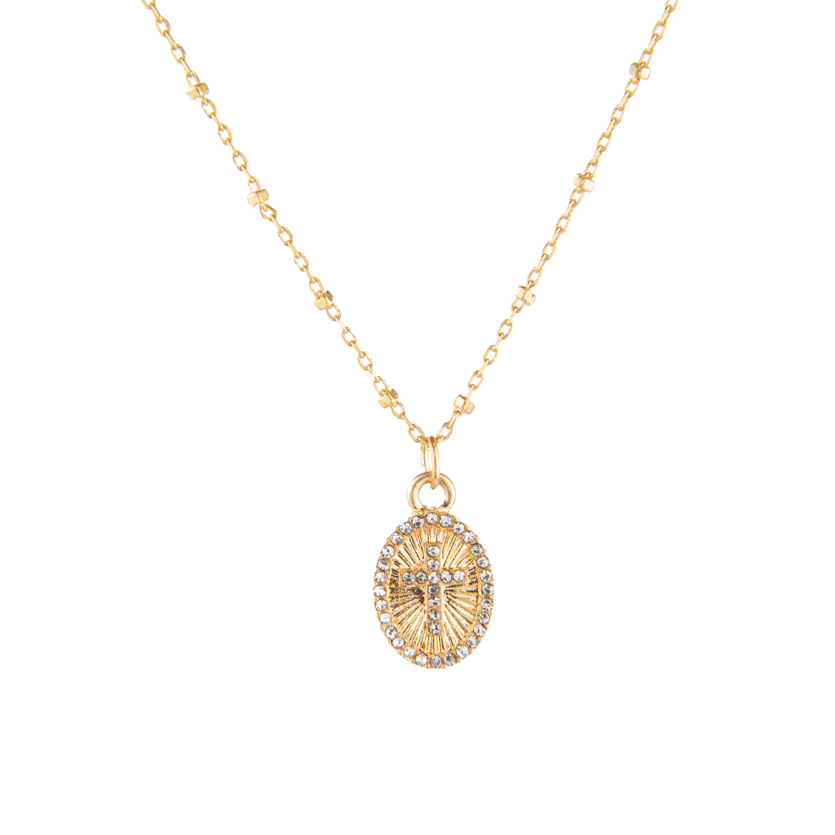 Cross Medallion Necklace