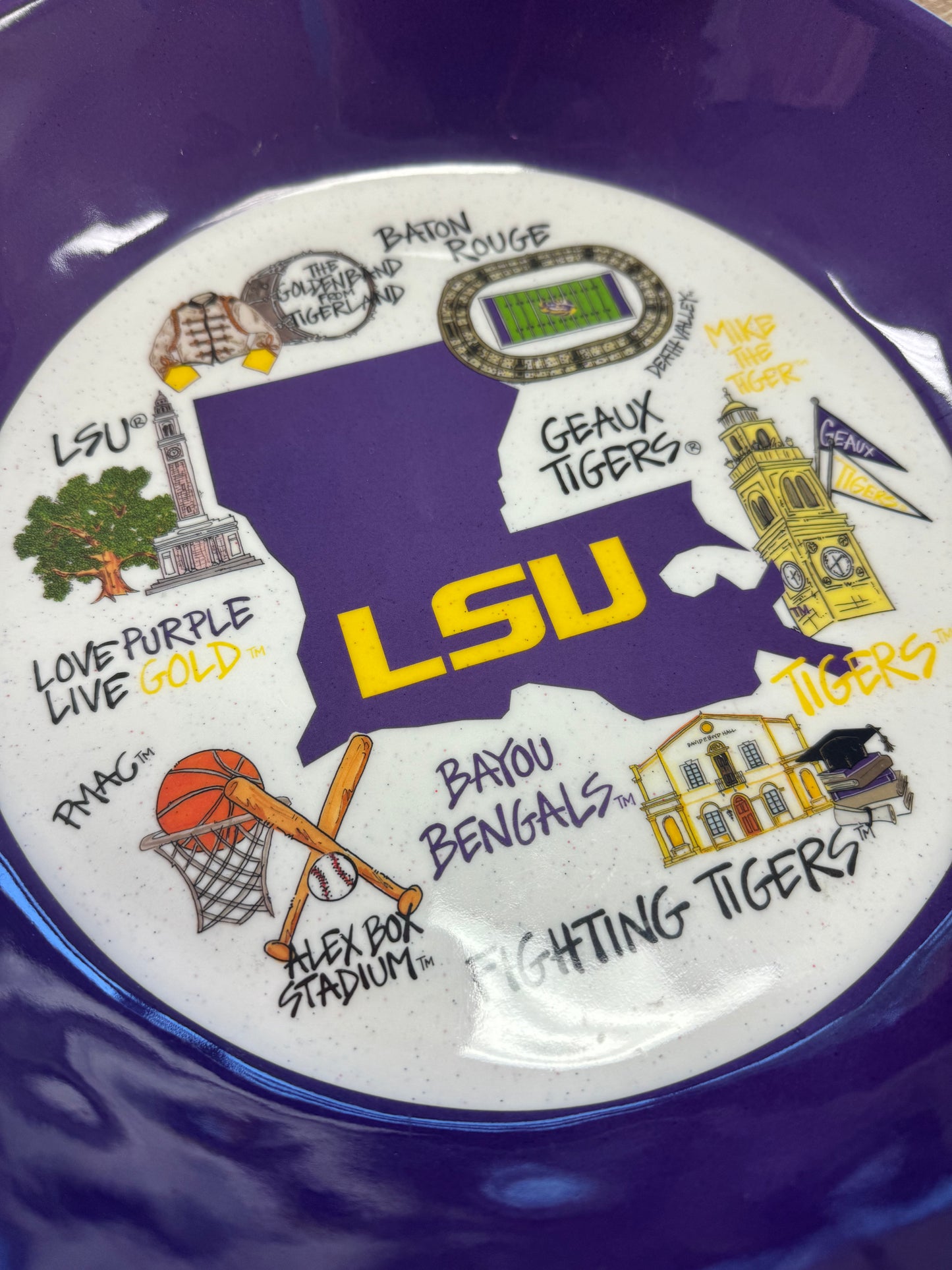 LSU Melamine Bowl