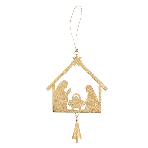 Large foiled tin ornament
