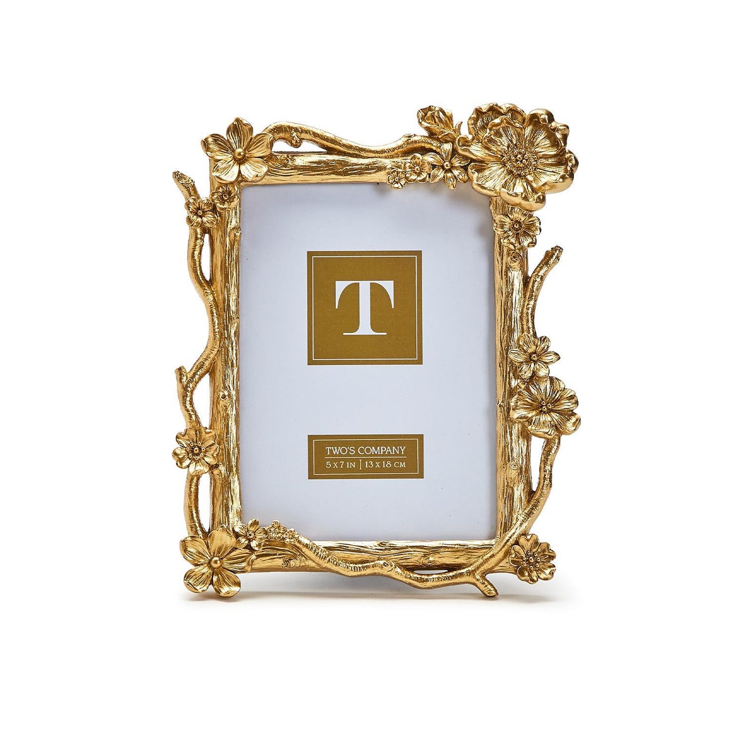 Gold Floral 5x7 Frame