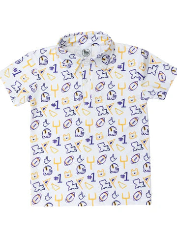 Geaux Tigers Golf Polo