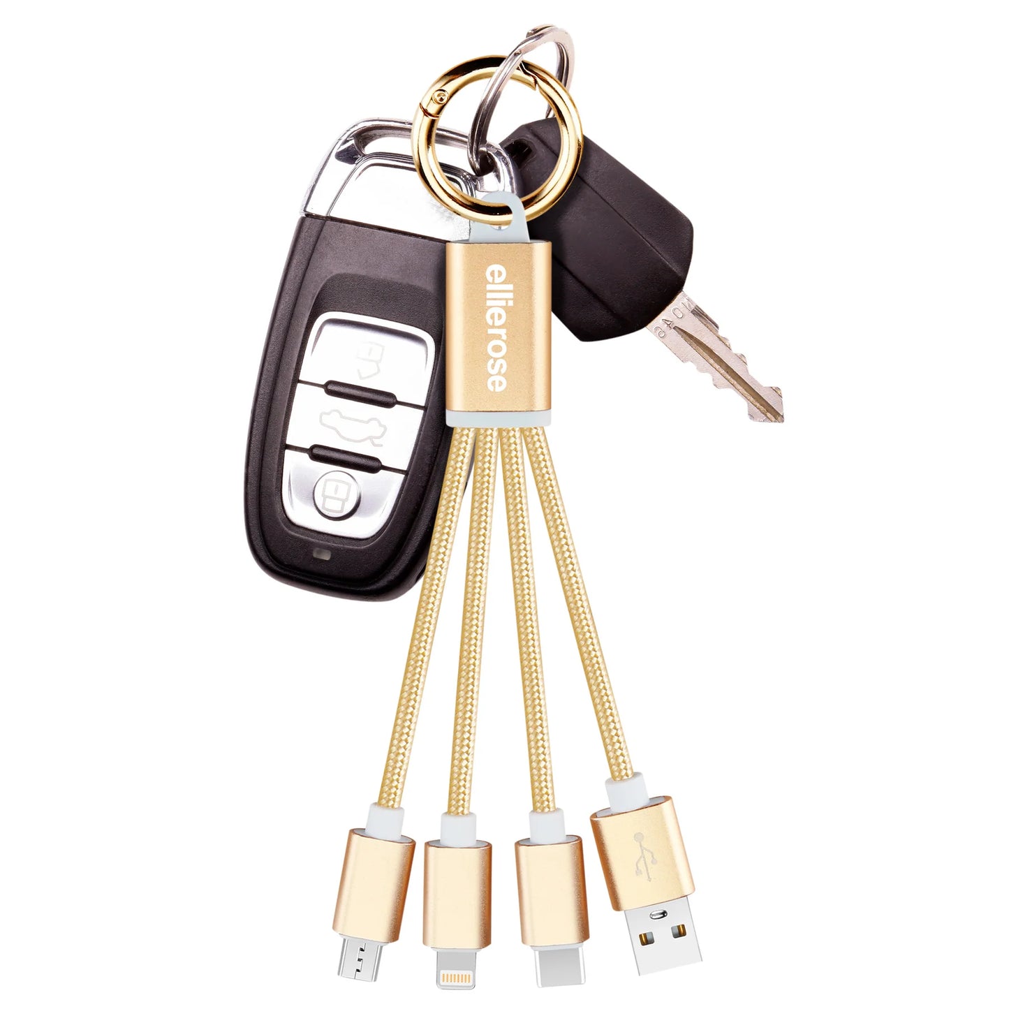 3-in-1 Charging Cable Keychain