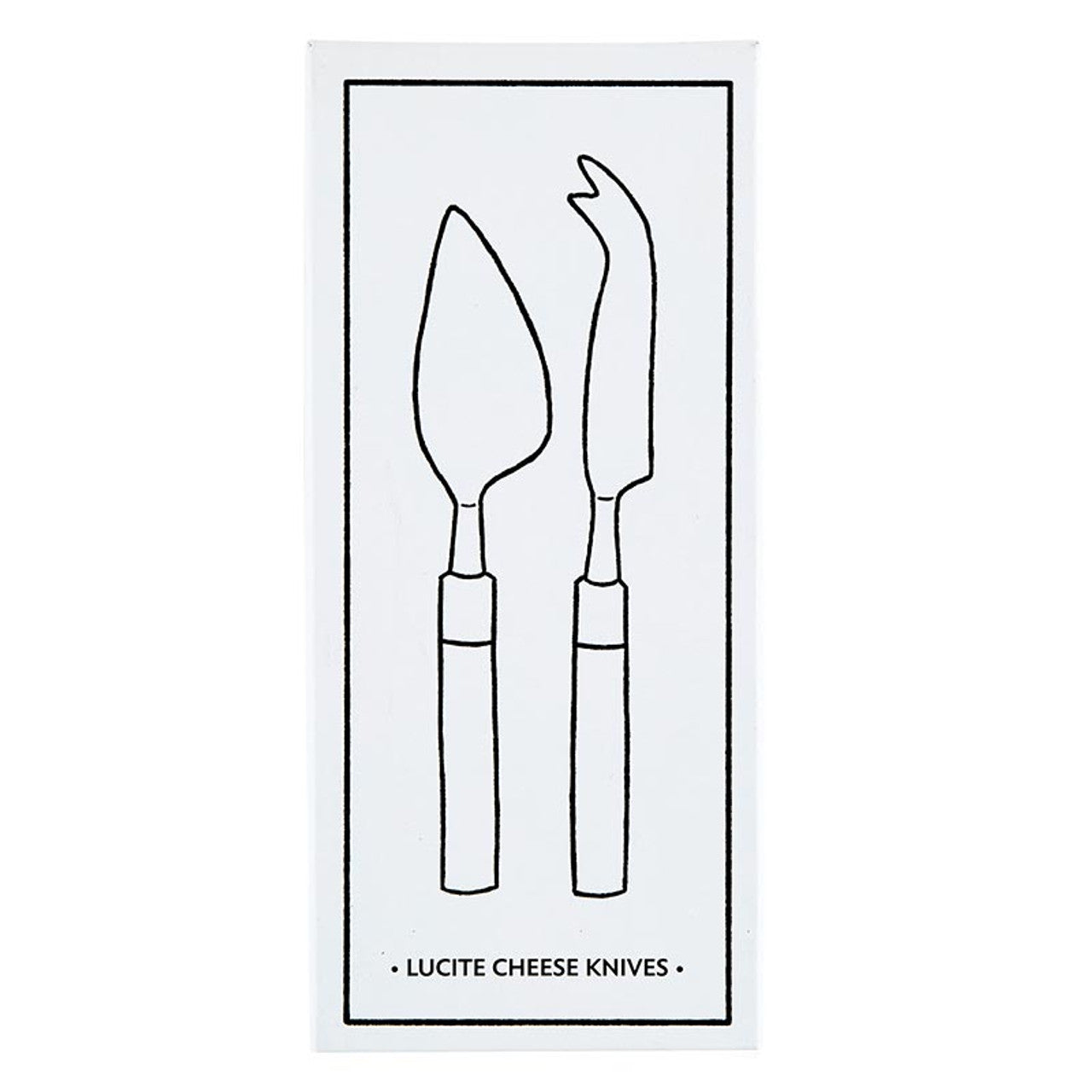 Lucite Cheese Knives - Set of 2