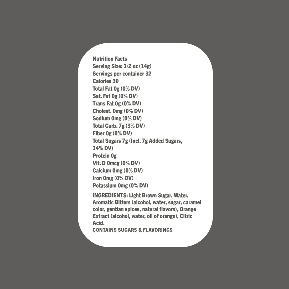 Old Fashioned Crafted Cocktail Mixer 16 oz