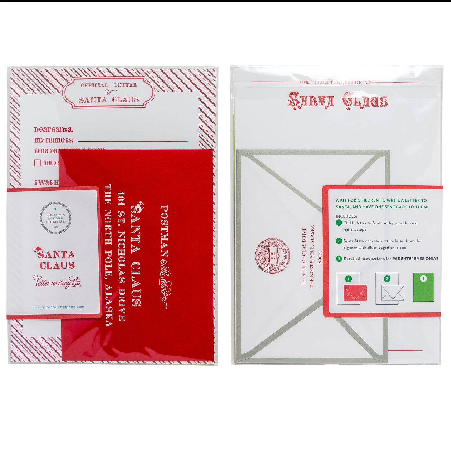 Santa Claus Letter Writing Kit