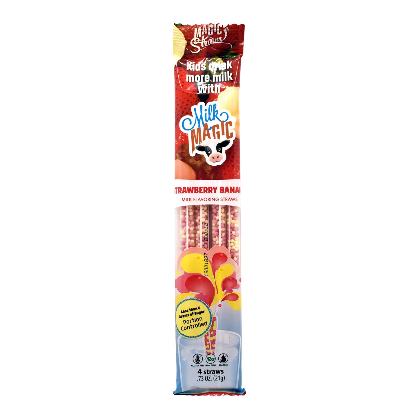 Strawberry Banana Magic Straws