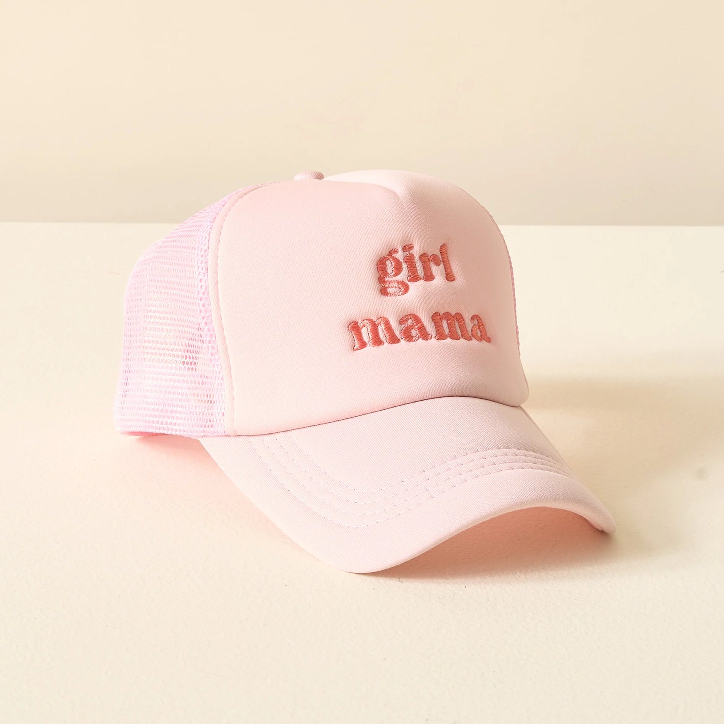 Girl Mama Embroidered Trucker Hat