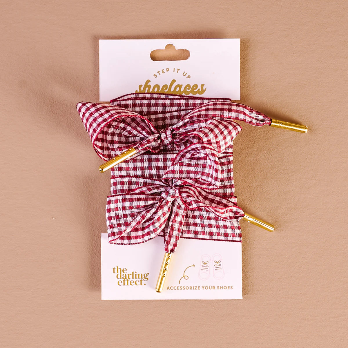 Gingham Step It Up Shoelaces- 3 Colors