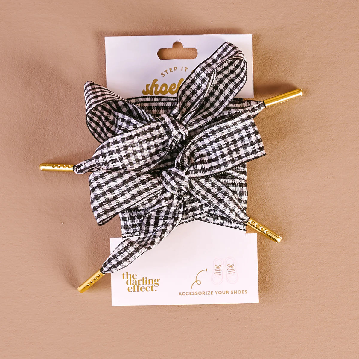 Gingham Step It Up Shoelaces- 3 Colors