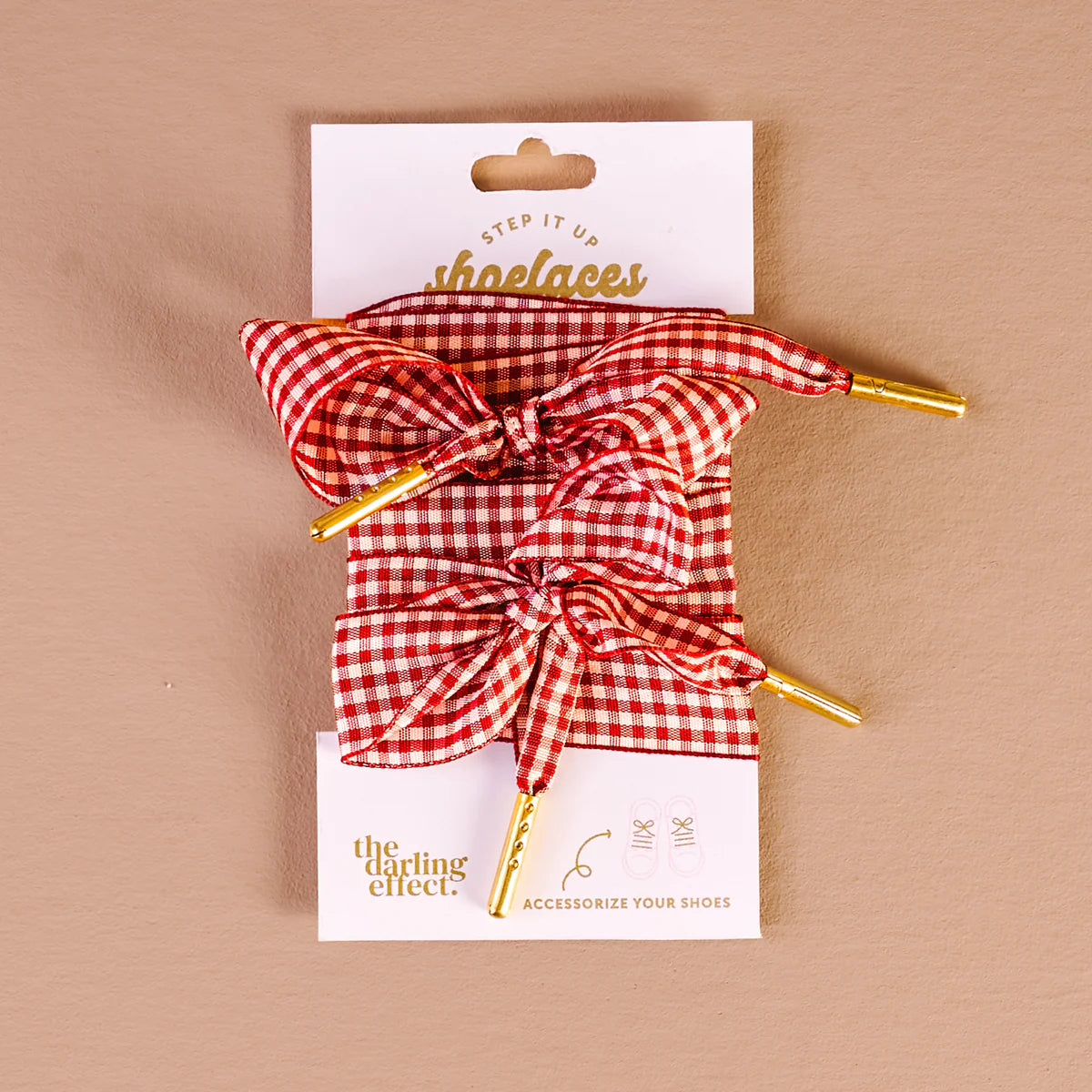 Gingham Step It Up Shoelaces- 3 Colors